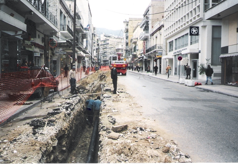 Αντικατάσταση δικτύου ύδρευσης Ομονοίας Καβάλας 